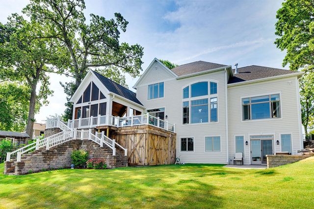 Custom Home Backyard