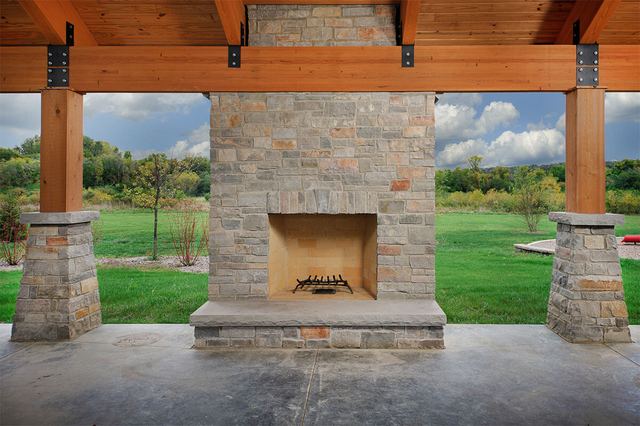 Outside Fireplace